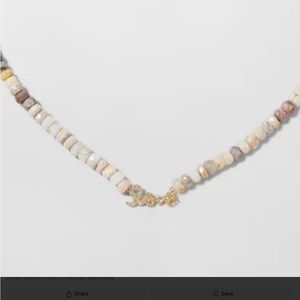 New with tag Sydney Evan 14k gold Diamond LOVE bead necklace